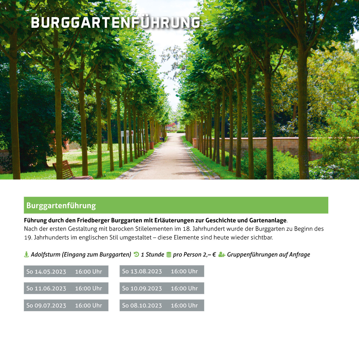 Öffentliche Führung | Burggarten