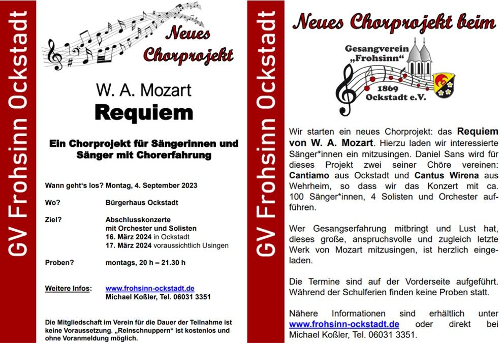 Chorprojekt Ockstadt