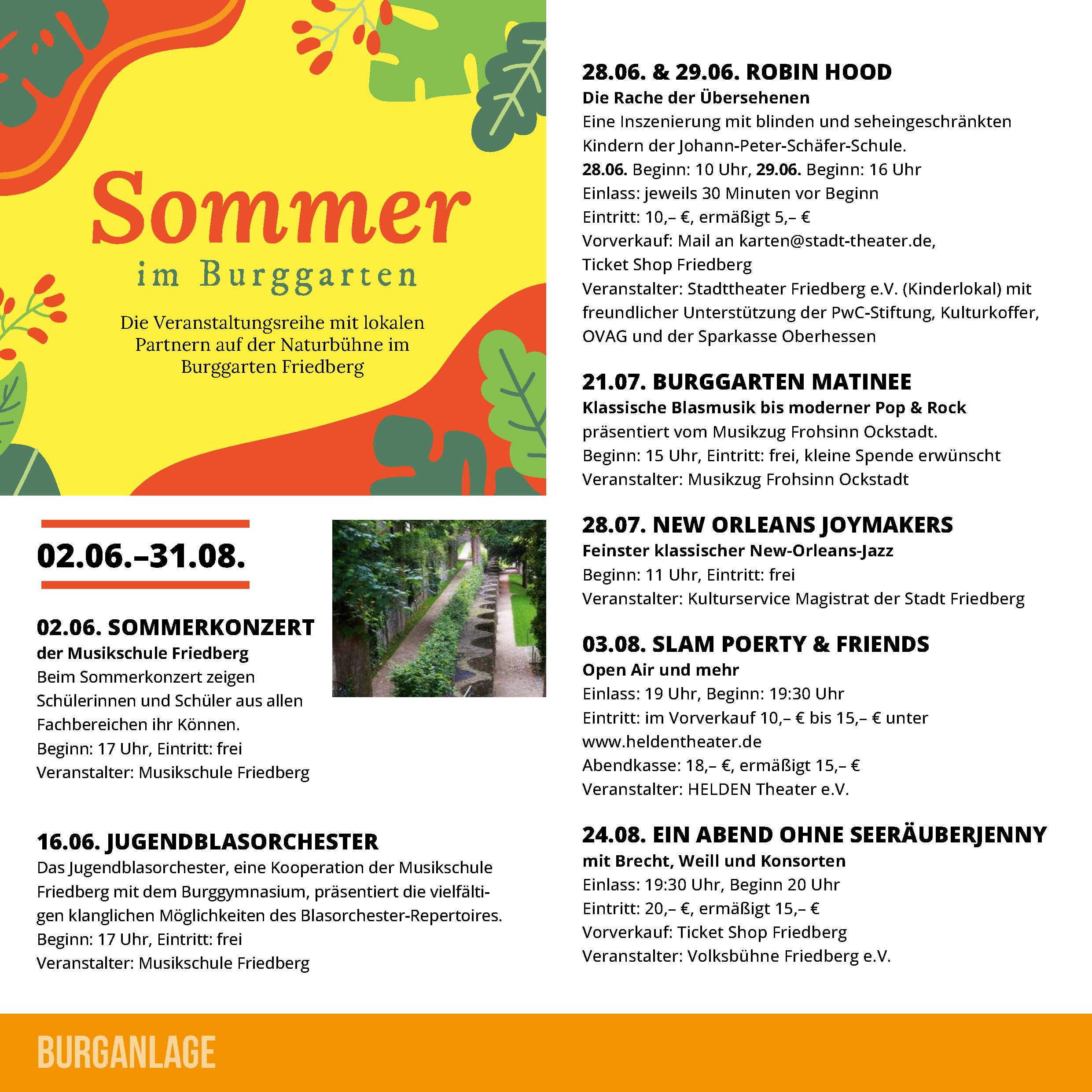 Sommer im Burggarten