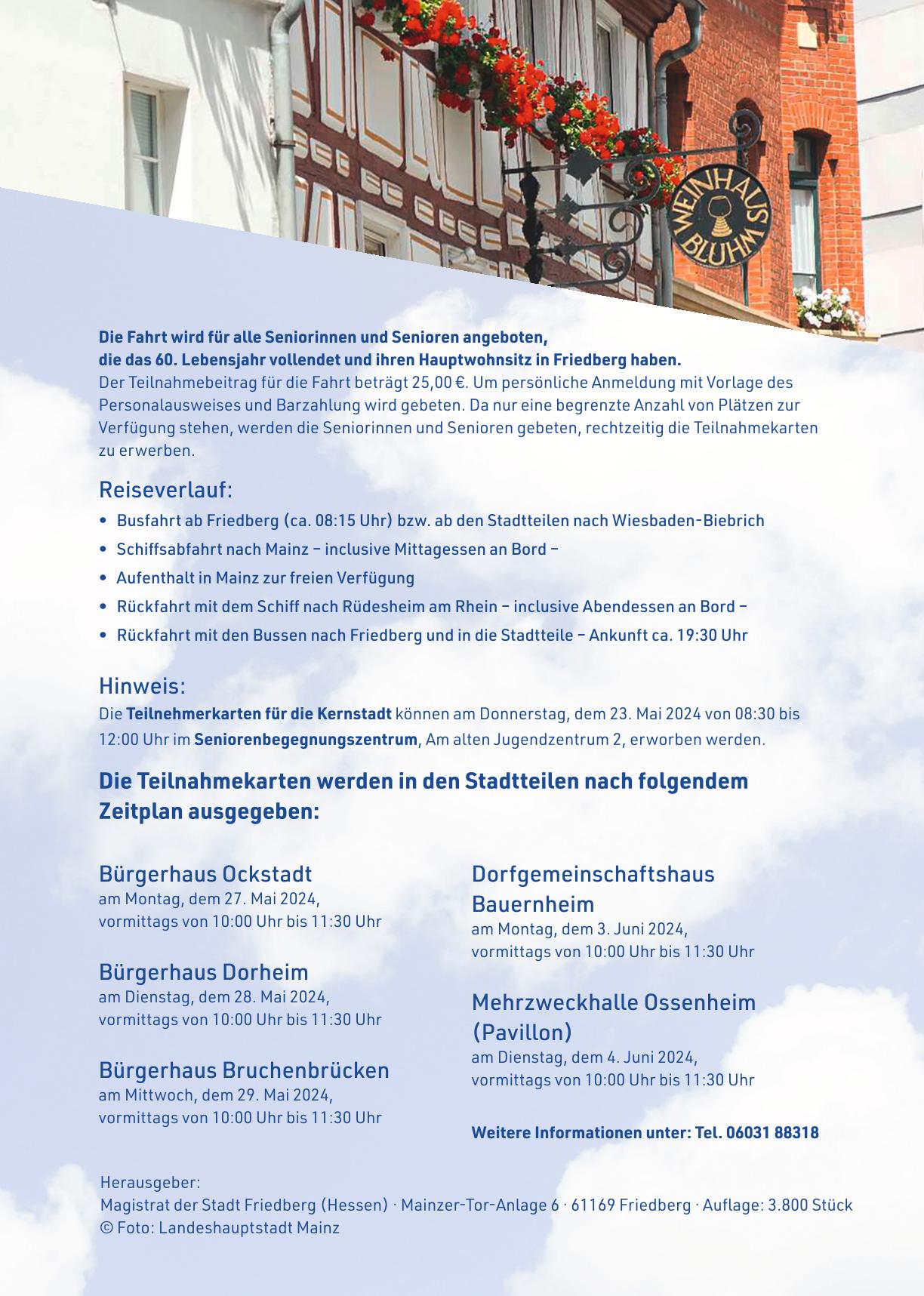 Seniorenausflug nach Mainz 1