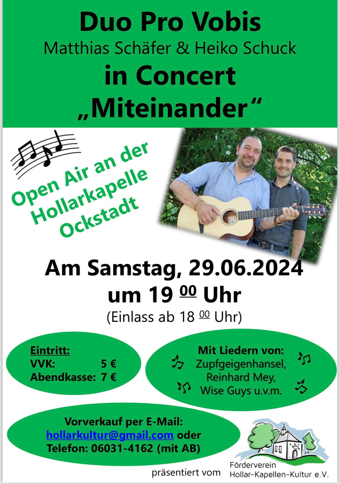 Open-Air Konzert des Duo-pro-vobis